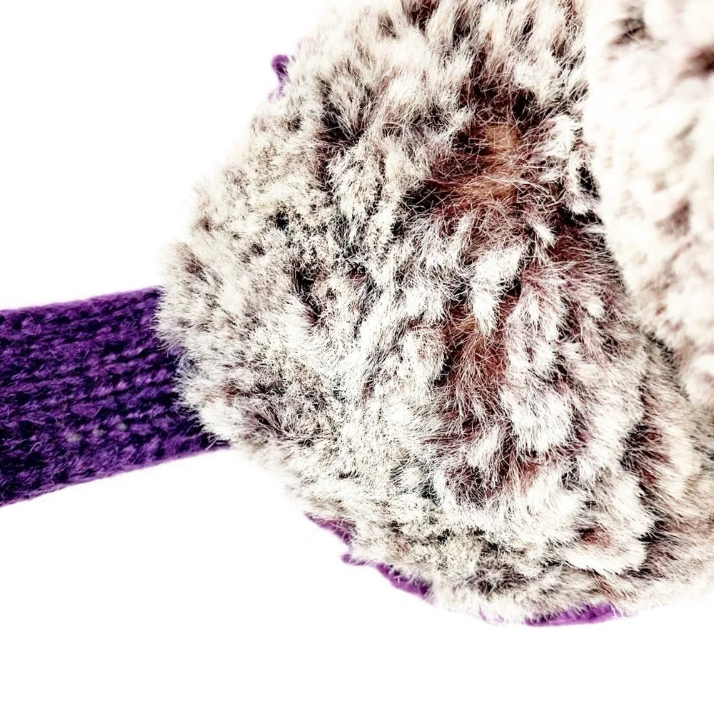 Cuddl Duds Purple Glove & Ear Muff Set • Touchscreen Gloves • Cozy Winter Gift